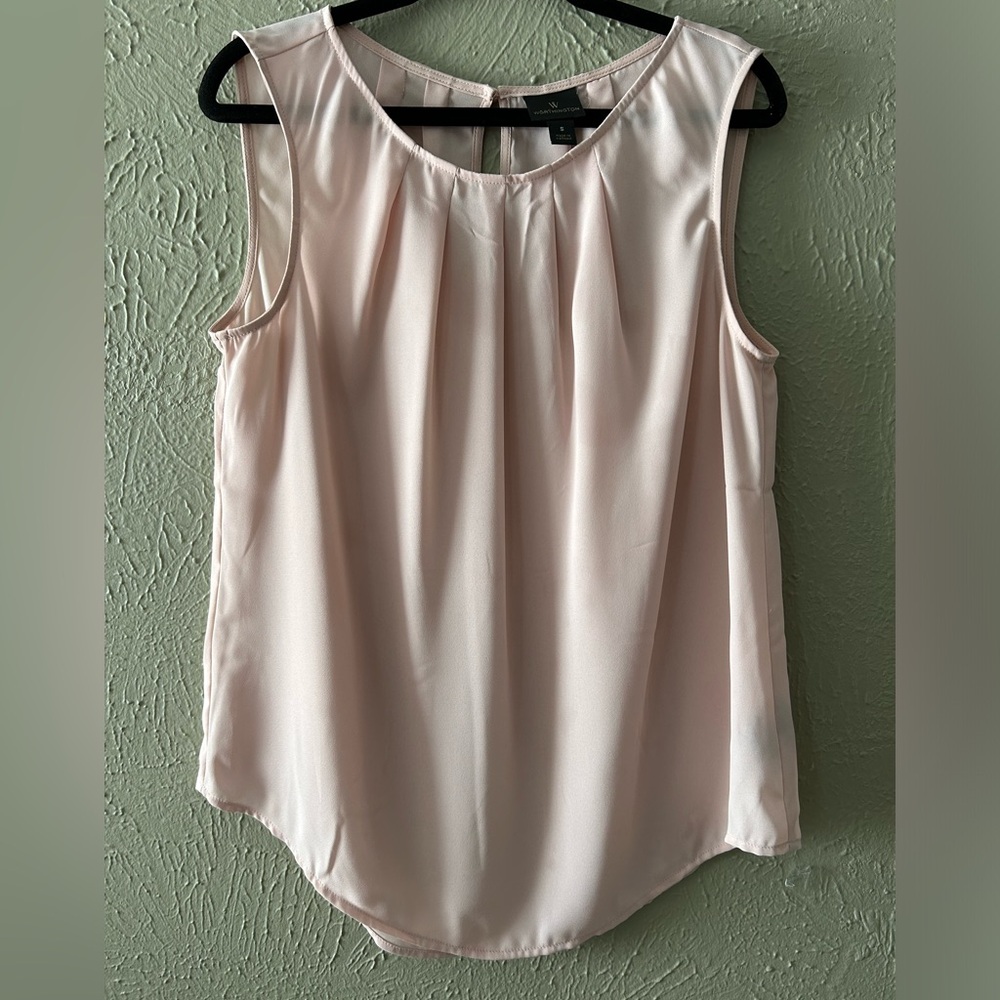 Worthington Top Blouse , Soft Pink, Size S